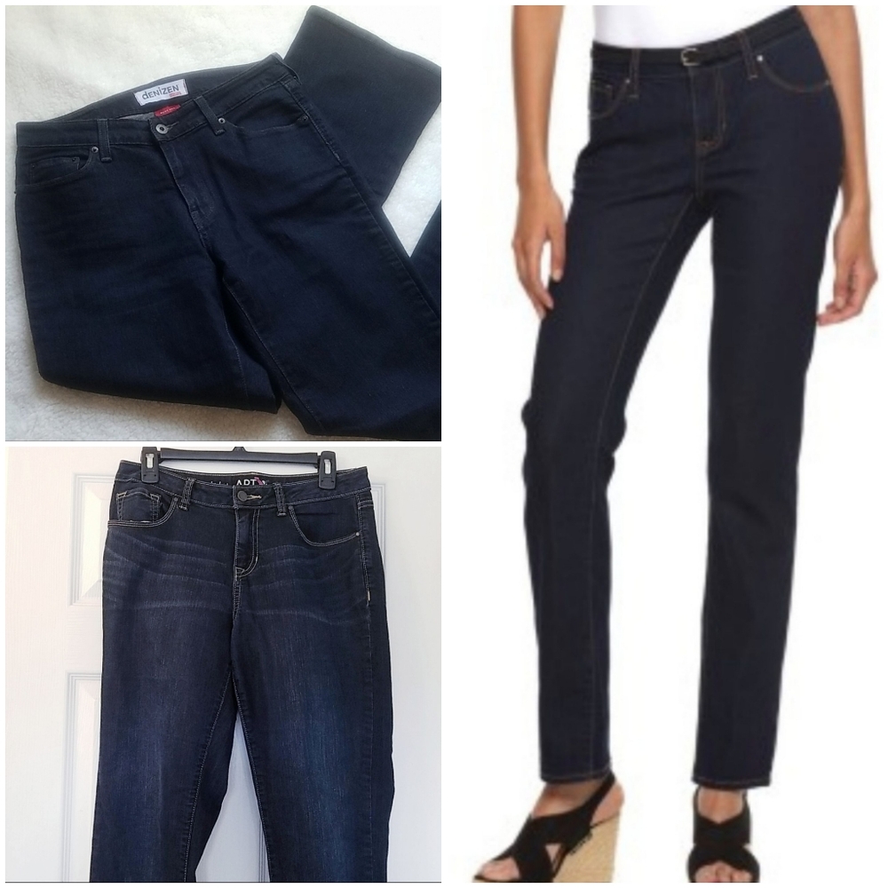 2 pairs of like new jeans, boot cut/straight cut